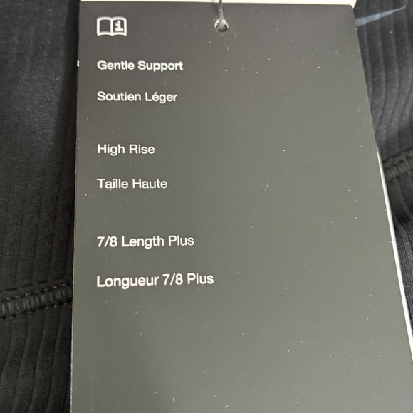 Nike Zenvy $110 Plus Size Ribbed High Waisted Dri-FIT Leggings Black 1X - Picture 16 of 16